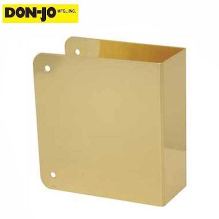 Don-Jo: WRAP AROUND 80 BLANK - 4-1/4 X 4-1/2 - Polished Brass